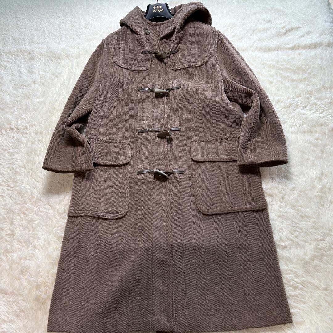 美品✨グローバーオール キングストン ダッフルコート ヘリンボーン L相当 茶