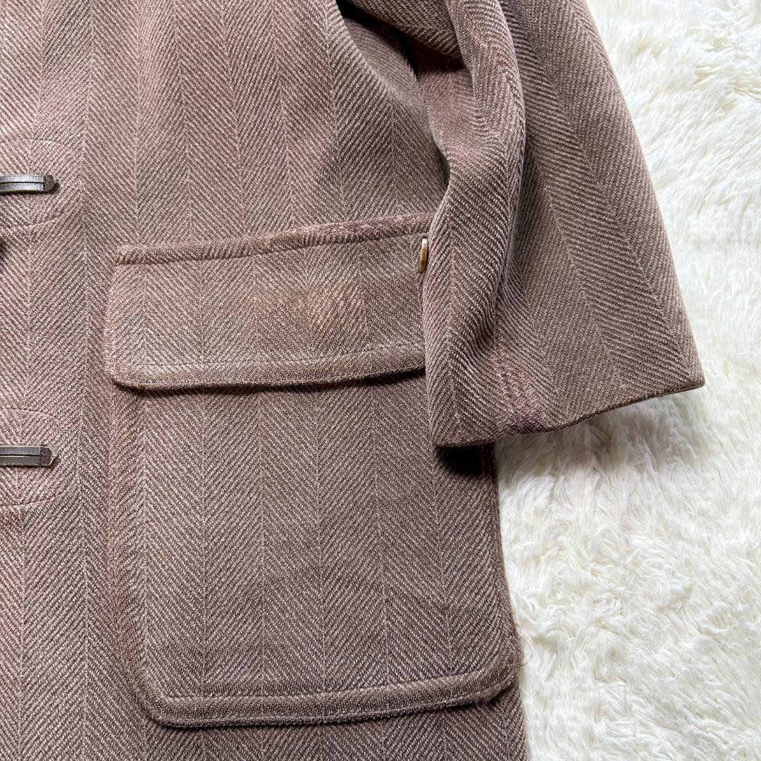美品✨グローバーオール キングストン ダッフルコート ヘリンボーン L相当 茶