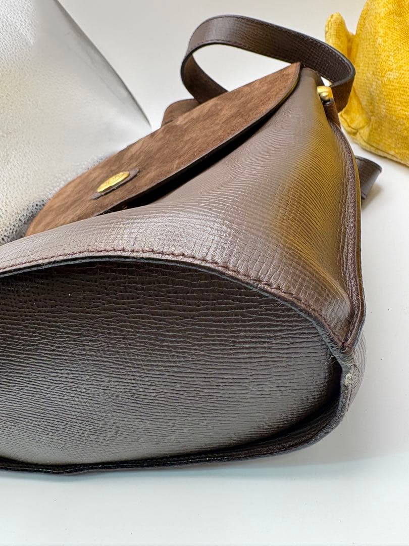 良品 フェンディ FENDI ショルダーバッグ ブラウン ヴィンテージ