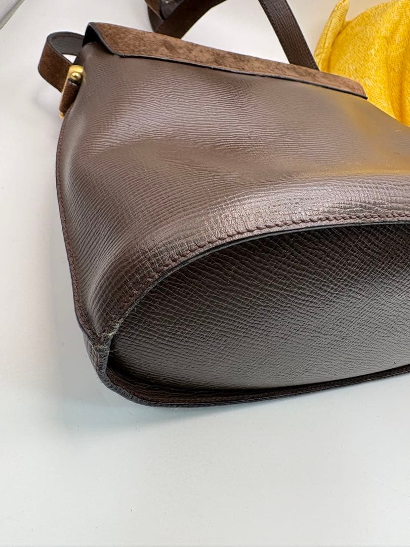 良品 フェンディ FENDI ショルダーバッグ ブラウン ヴィンテージ