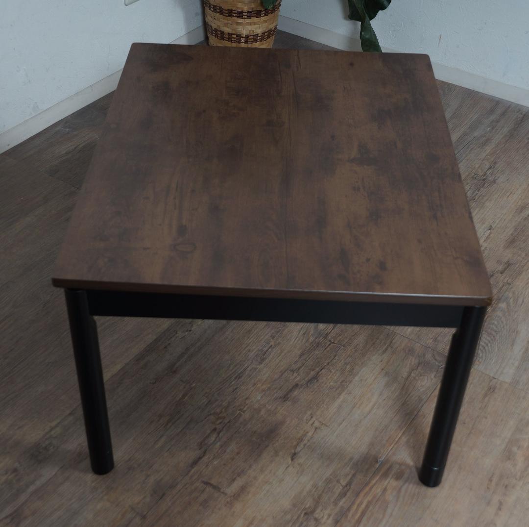 【新品・未使用】　　 カジュアルコタツ継脚あり　一人用　75×60