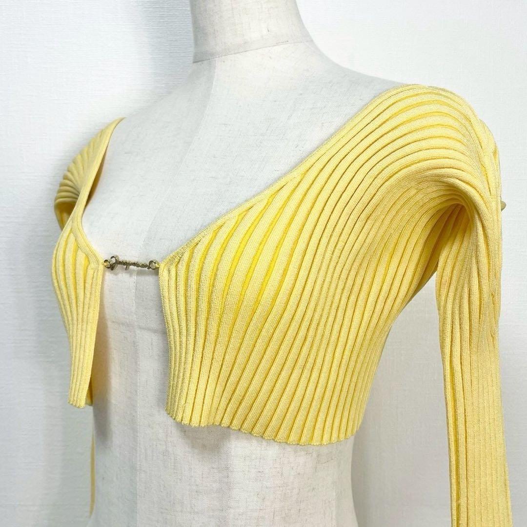 人気✨ JACQUEMUS ロゴ クロップド リブ ニット