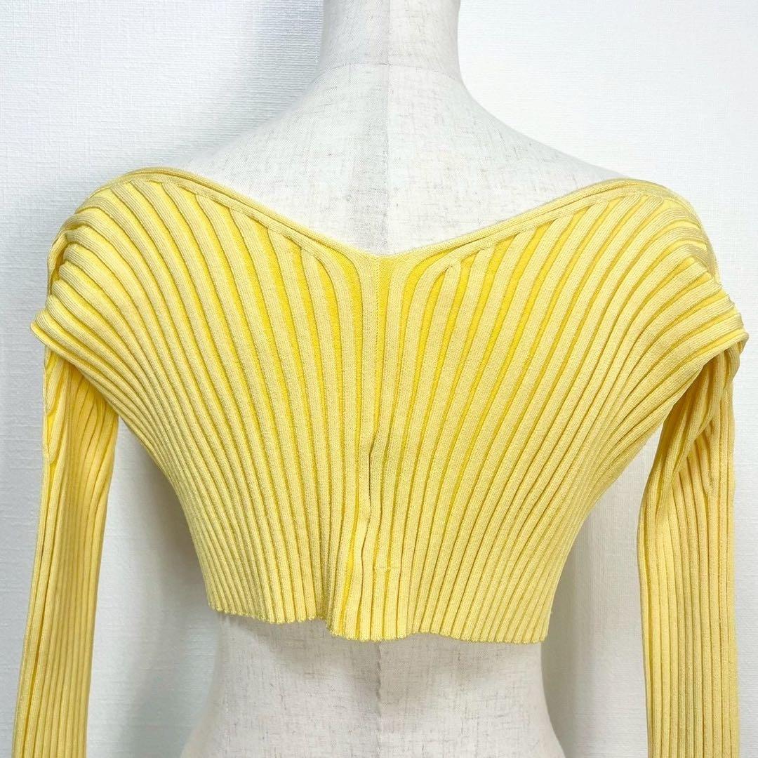 人気✨ JACQUEMUS ロゴ クロップド リブ ニット