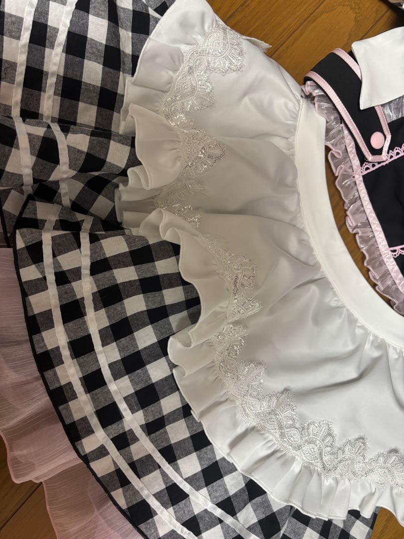 今月限定値下げ✨【舞々悪魔×Malymoon】チェックフリルラブミーデビルナース