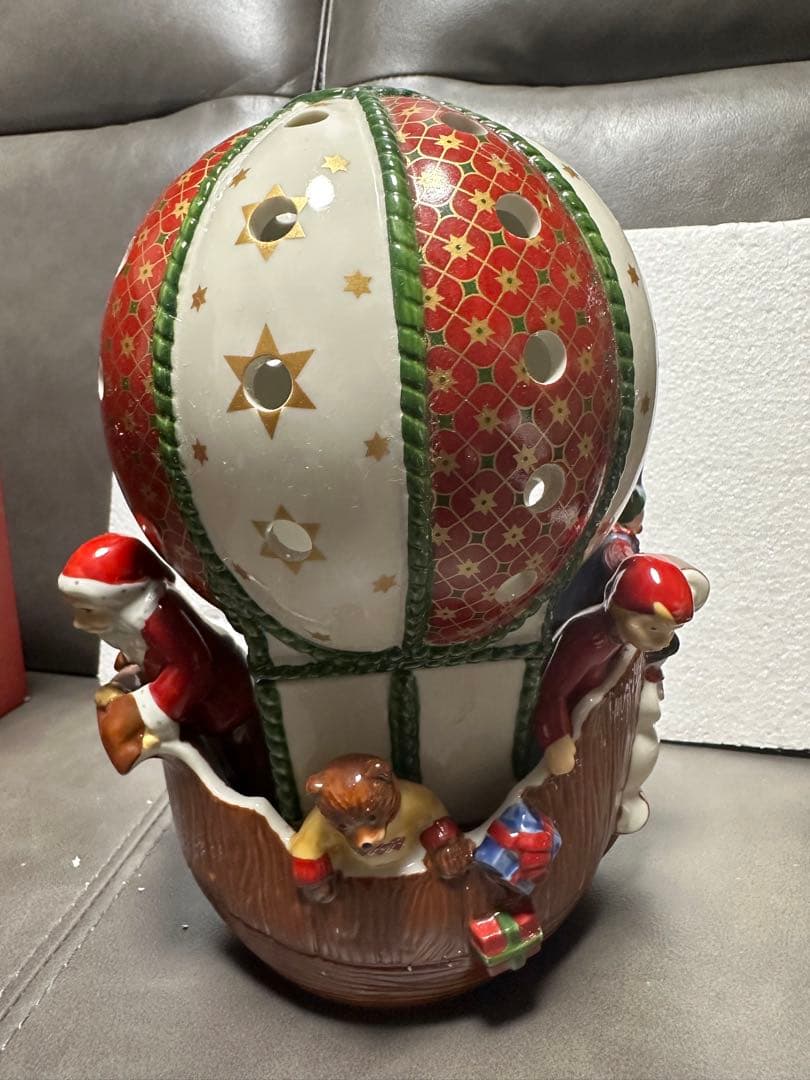 ビレロイ&ボッホ クリスマスキャンドル サンタ　くま　子ども　雪だるま