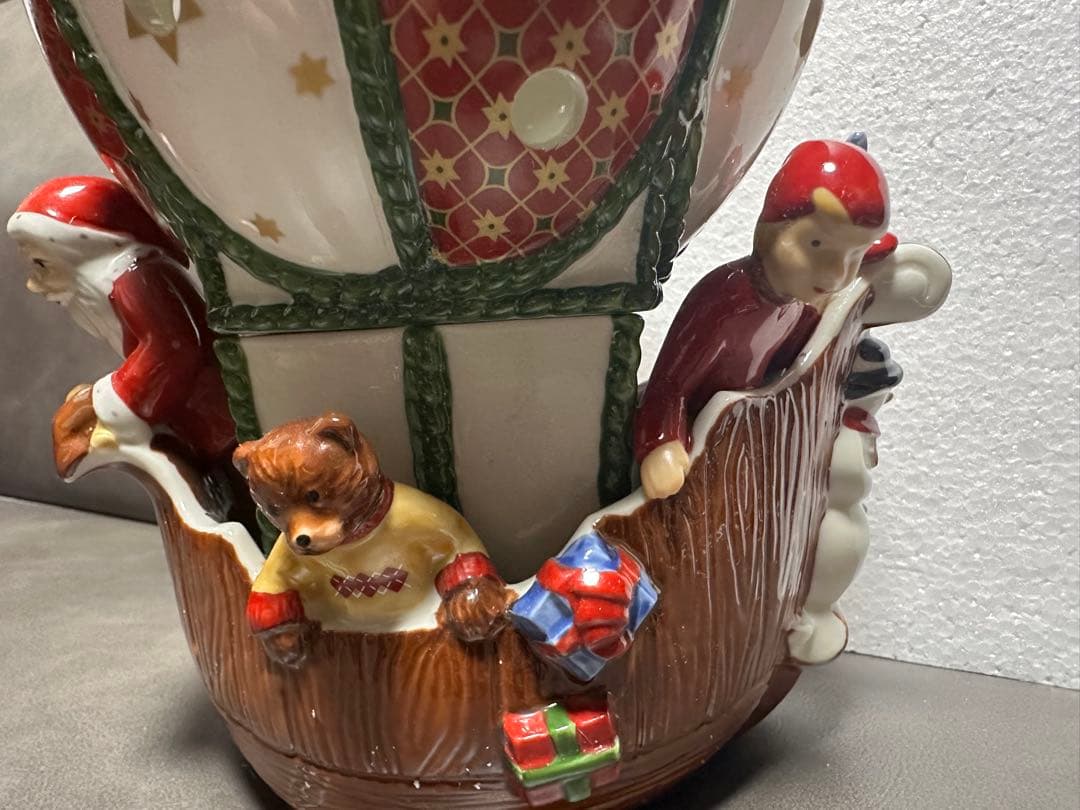 ビレロイ&ボッホ クリスマスキャンドル サンタ　くま　子ども　雪だるま