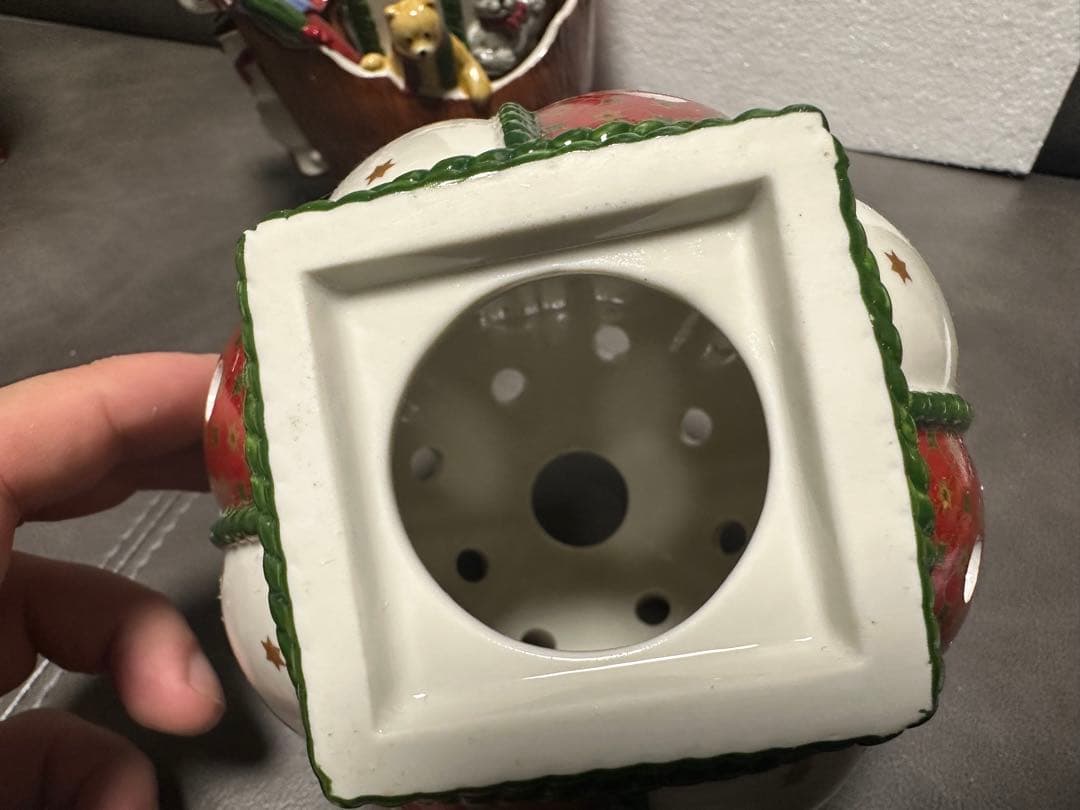 ビレロイ&ボッホ クリスマスキャンドル サンタ　くま　子ども　雪だるま