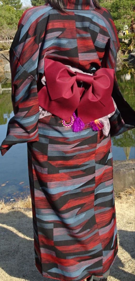 浴衣　帯　セット　赤