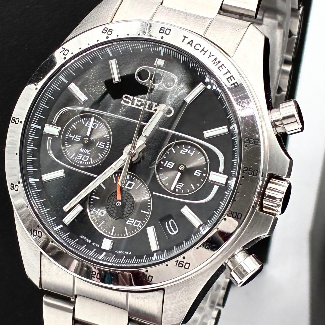 未使用級 セイコー ワイルドスピードコラボ 腕時計 メンズ ドム 稼動品 黒