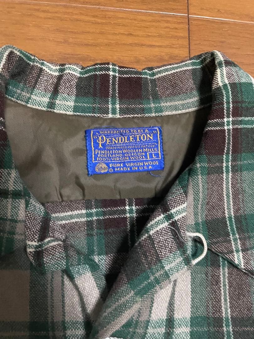 【貴重】 70s Pendleton ペンドルトン ネルシャツ ヴィンテージ