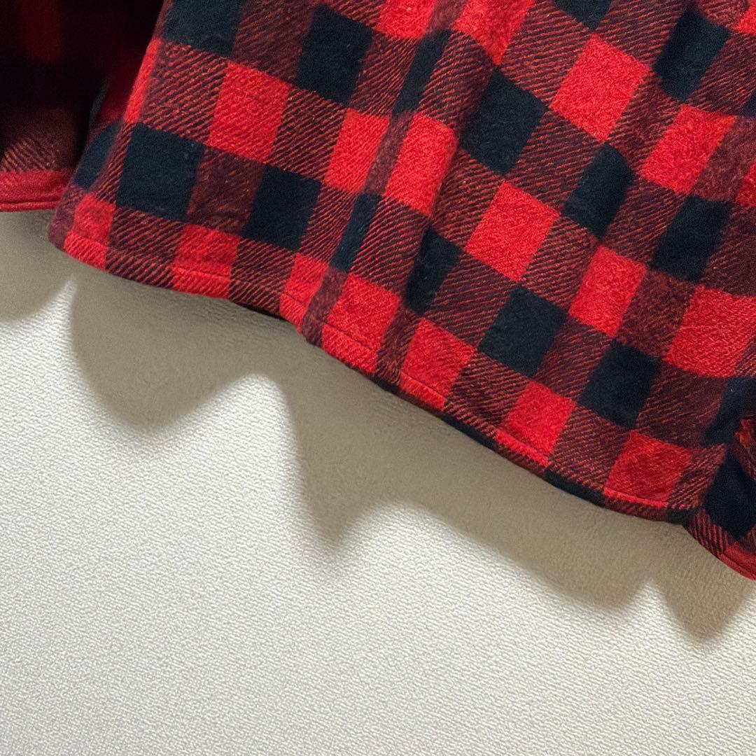 50s ボードシャツ 赤黒バッファローチェック