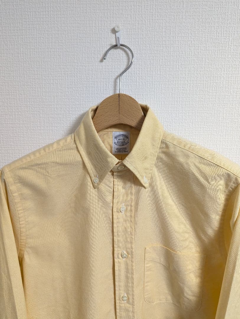 極美品　USA製　ブルックスブラザーズ　シャツ　イエロー　オックスフォード