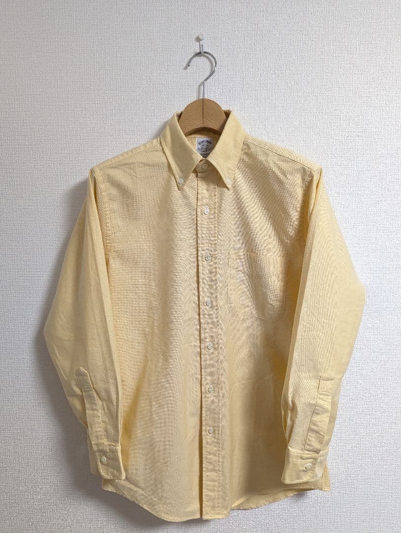 極美品　USA製　ブルックスブラザーズ　シャツ　イエロー　オックスフォード