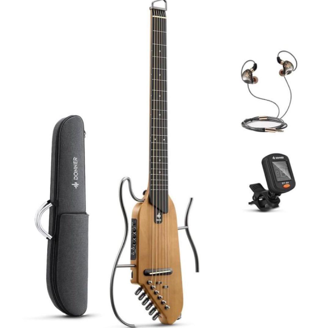 Donner HUSH-Iアコースティックサイレントギター、トラベルギター