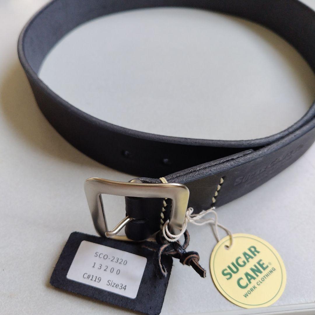SUGAR CANE 定番ギャリソンベルト ブラック 34 新品 未使用