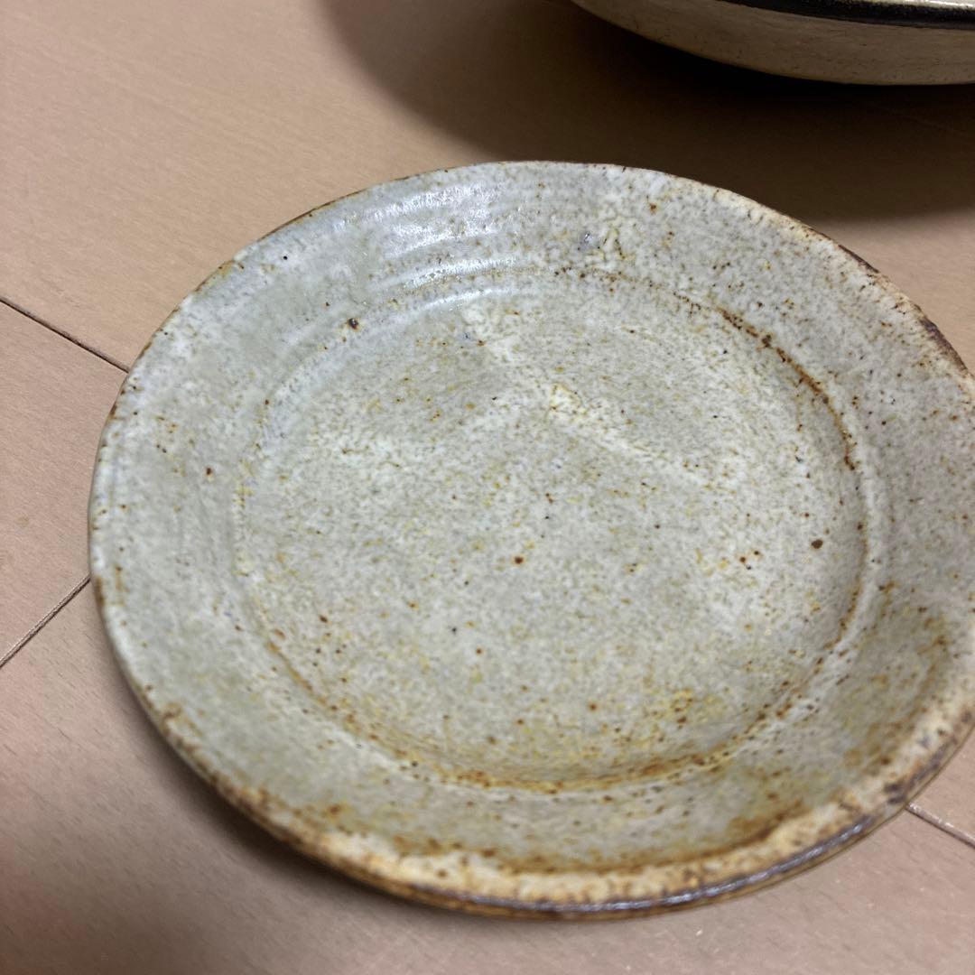 ⭐︎額賀章夫⭐︎セット①⭐︎新品未使用⭐︎プリーツ等皿4枚セット⭐︎笠間焼⭐︎