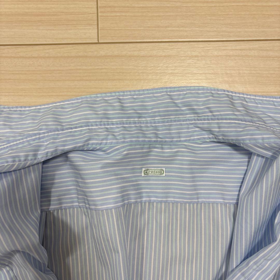 トップス a.pressee Regular Collar Shirt stripe