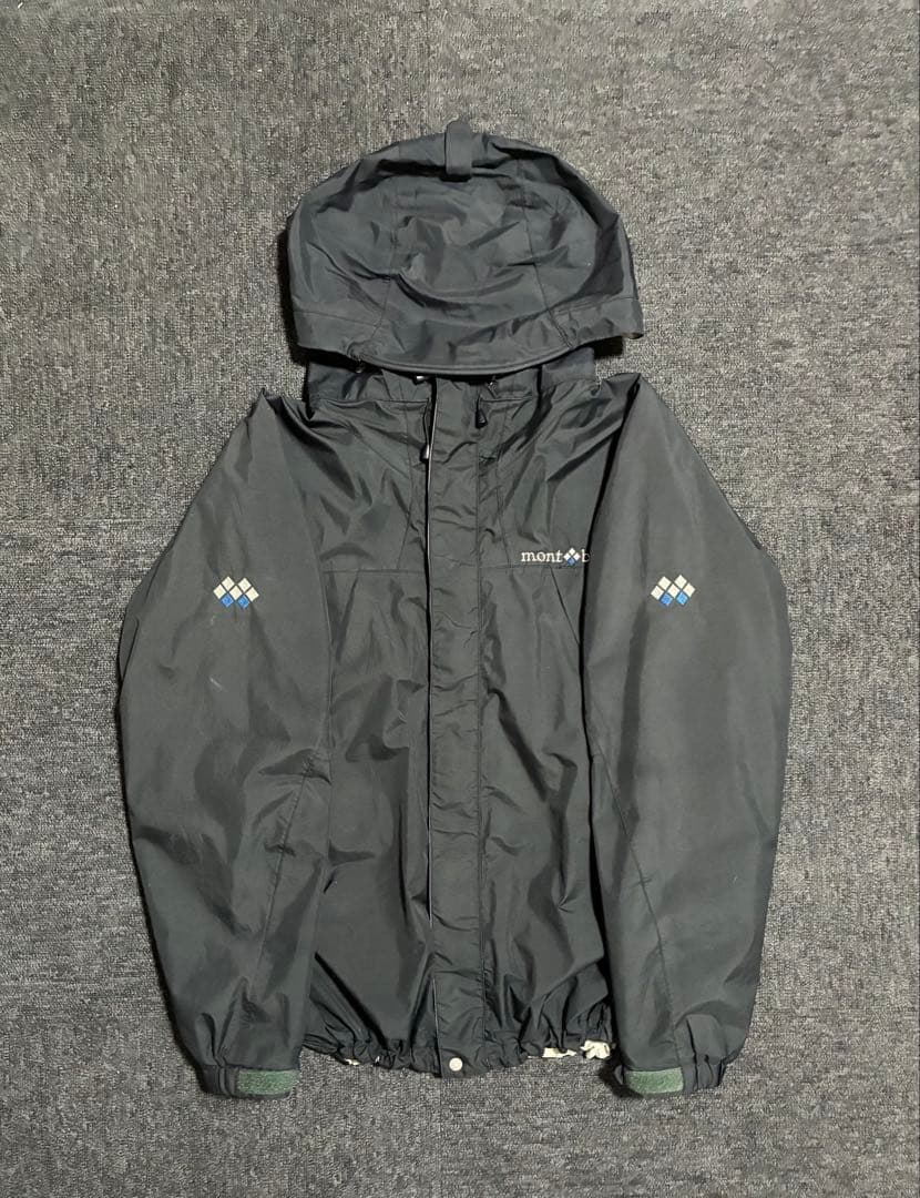 mont-bell 黒 ブラック ナイロンジャケット GORE-TEX 90s