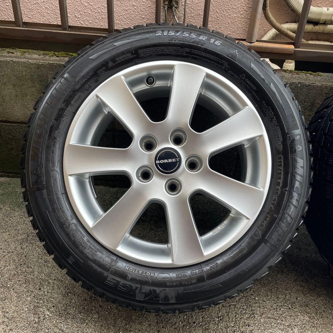 BORBET スタッドレスホイールセット 215/55 R16