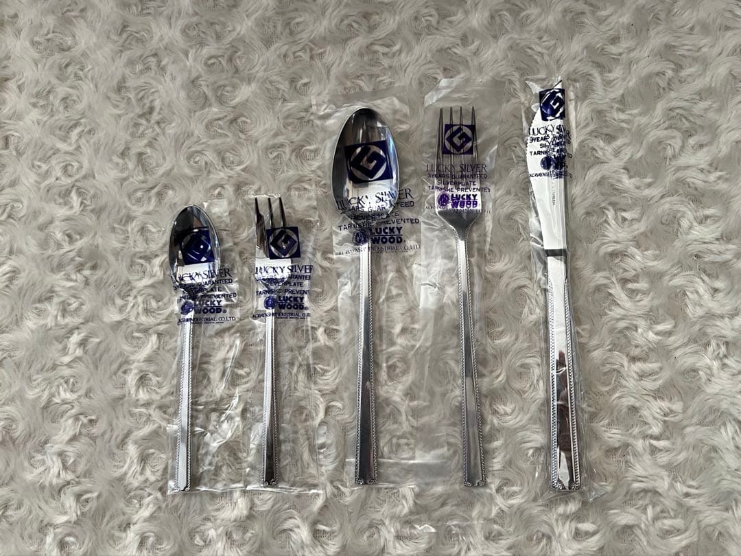 ラッキーウッド　カトラリーセット　ロマンス　ディナーセット〈30本セット〉