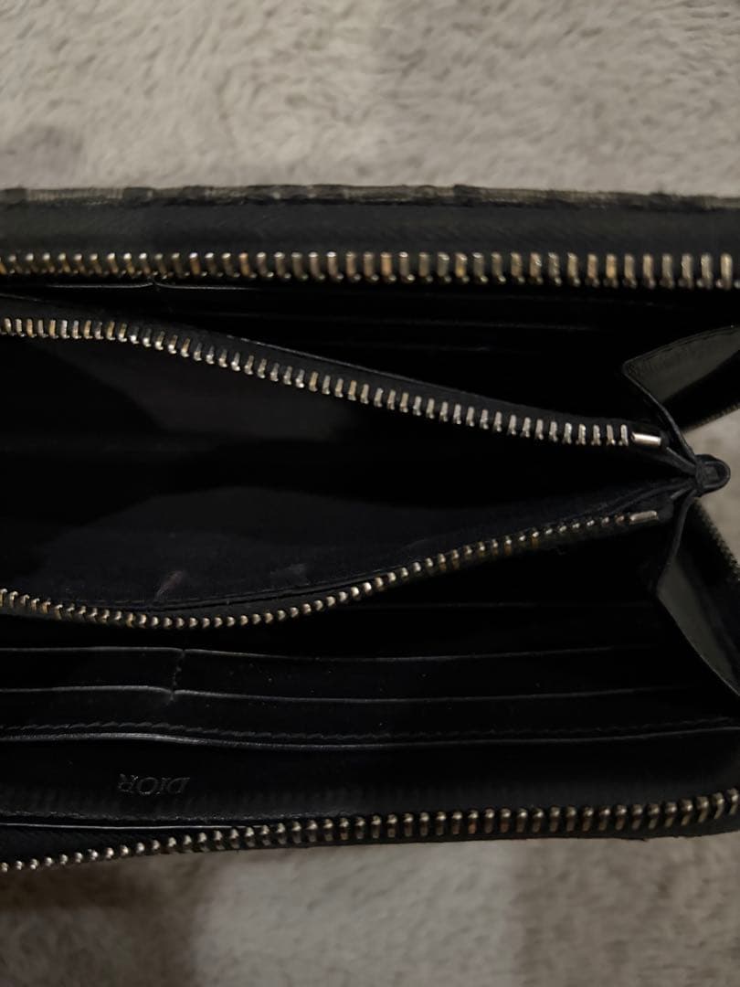 ［最終値下げ］Dior ロングジップウォレット　オブリークジャカード 箱付き