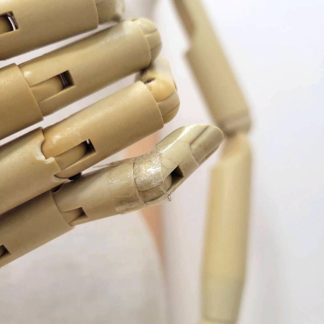 【美品】トルソー 女性 レディース マネキン アイボリー 可動式腕 / 土台付き