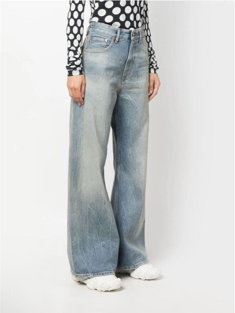 mm6 Maison Margiela ハイライズ ワイドジーンズ