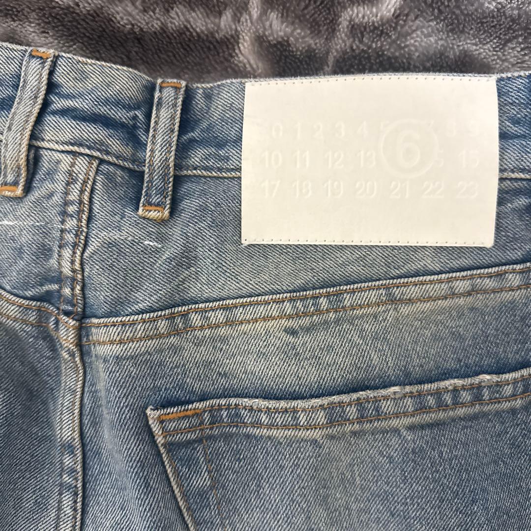 mm6 Maison Margiela ハイライズ ワイドジーンズ