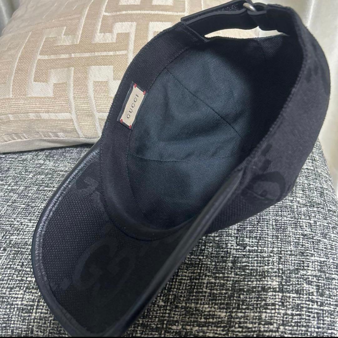 カイエンGTS様　美品　GUCCI キャップ　ブラック　正規品