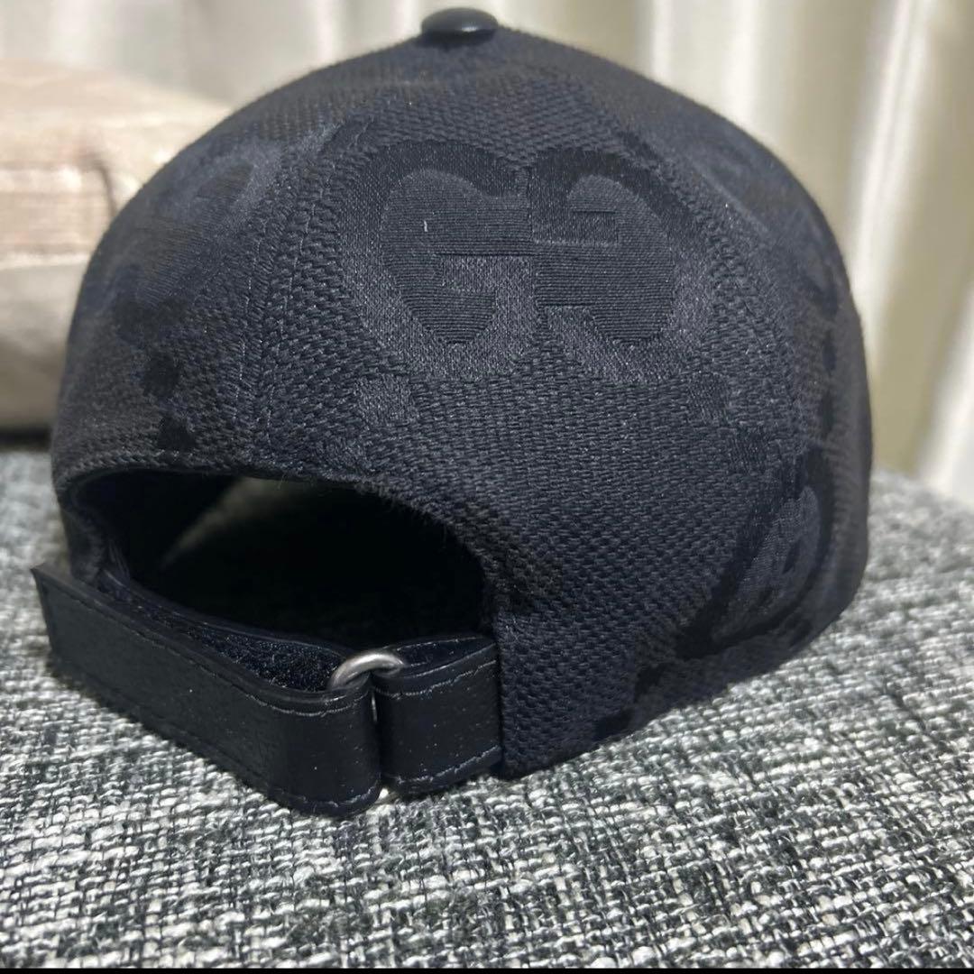 カイエンGTS様　美品　GUCCI キャップ　ブラック　正規品