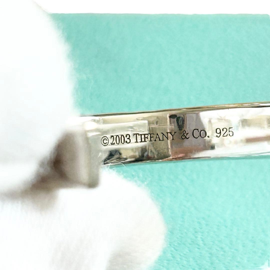 【極美品】ティファニー　ナロー　フープピアス　SV925 袋箱付き
