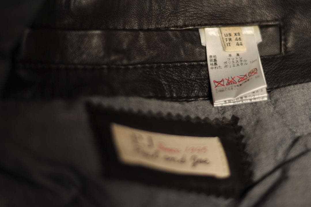 ★ 美品 PAUL&JOE ポール＆ジョー ラムレザージャケットライダース XS