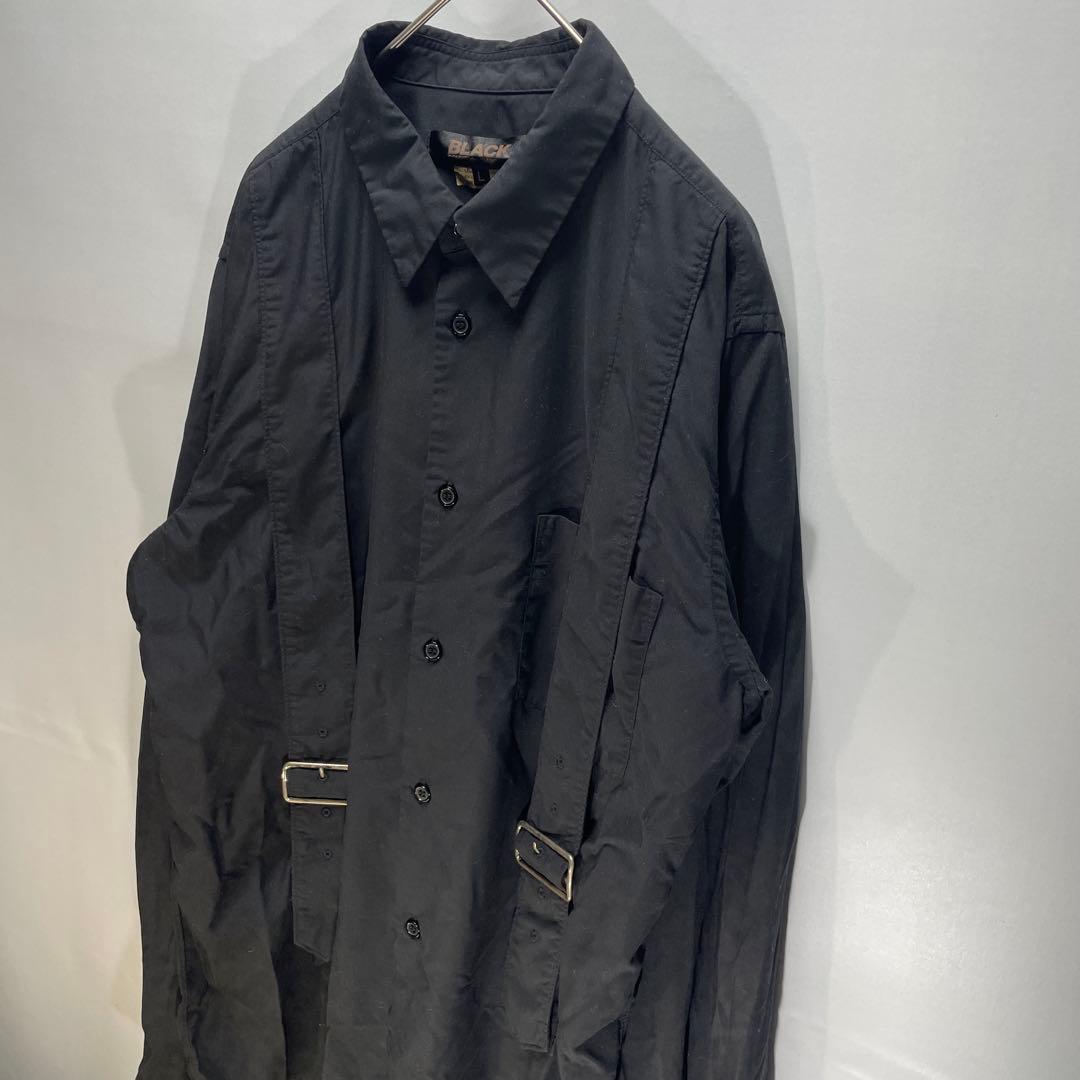 BLACK COMME des GARCONS 19AW ベルテッドシャツ L