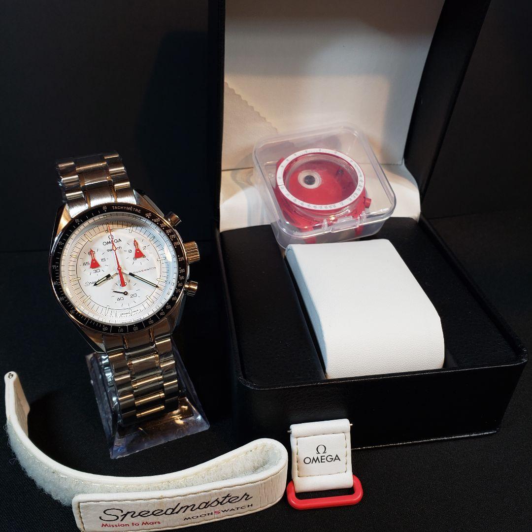 【正規品カスタム】OMEGA×Swatch MARS マーズ オメガスウォッチ