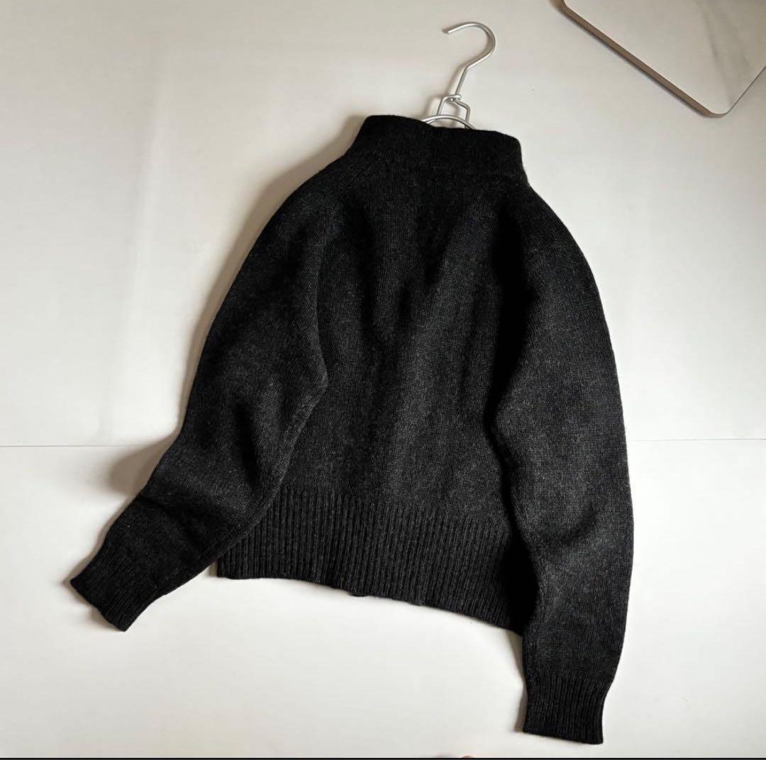 マーガレットハウエル ハイネック カーディガン 厚手 ニット