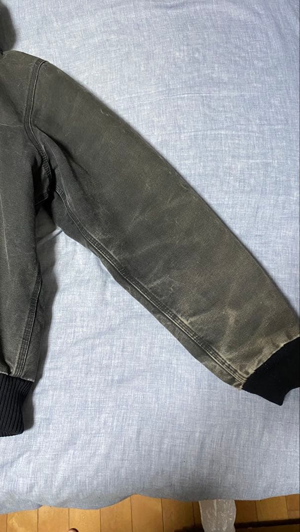 【鬼フェード】00s Carhartt アクティブジャケット 裏地ボア 墨黒