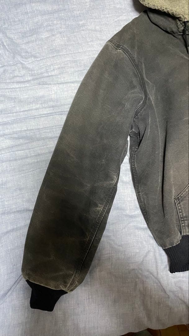 【鬼フェード】00s Carhartt アクティブジャケット 裏地ボア 墨黒