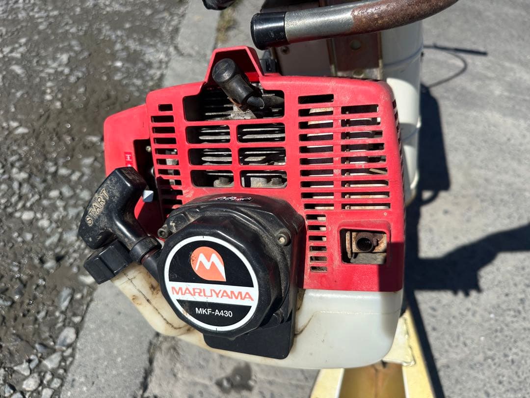 丸山田面ライダー　溝切機　乗用　水田溝切り 発機械の作動状態は良好岩手県奥州市発