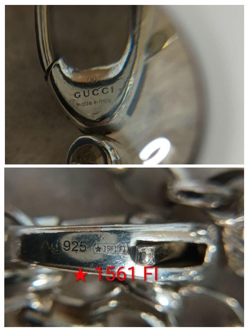 GUCCI あずきチェーン 3.5mm幅 55cm SILVER925
