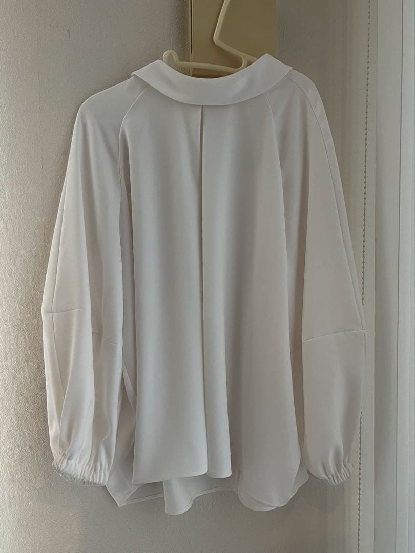 ENFÖLD ホワイト STAND DRAPE PULLOVER 38