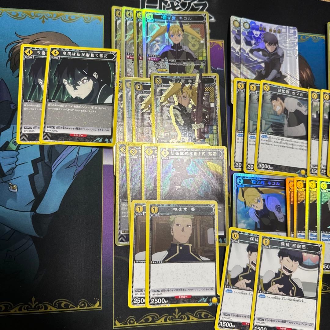 UNION ARENA黄レノミナ 怪獣8号デッキ パラレル付きレノ ミナ　四ノ宮