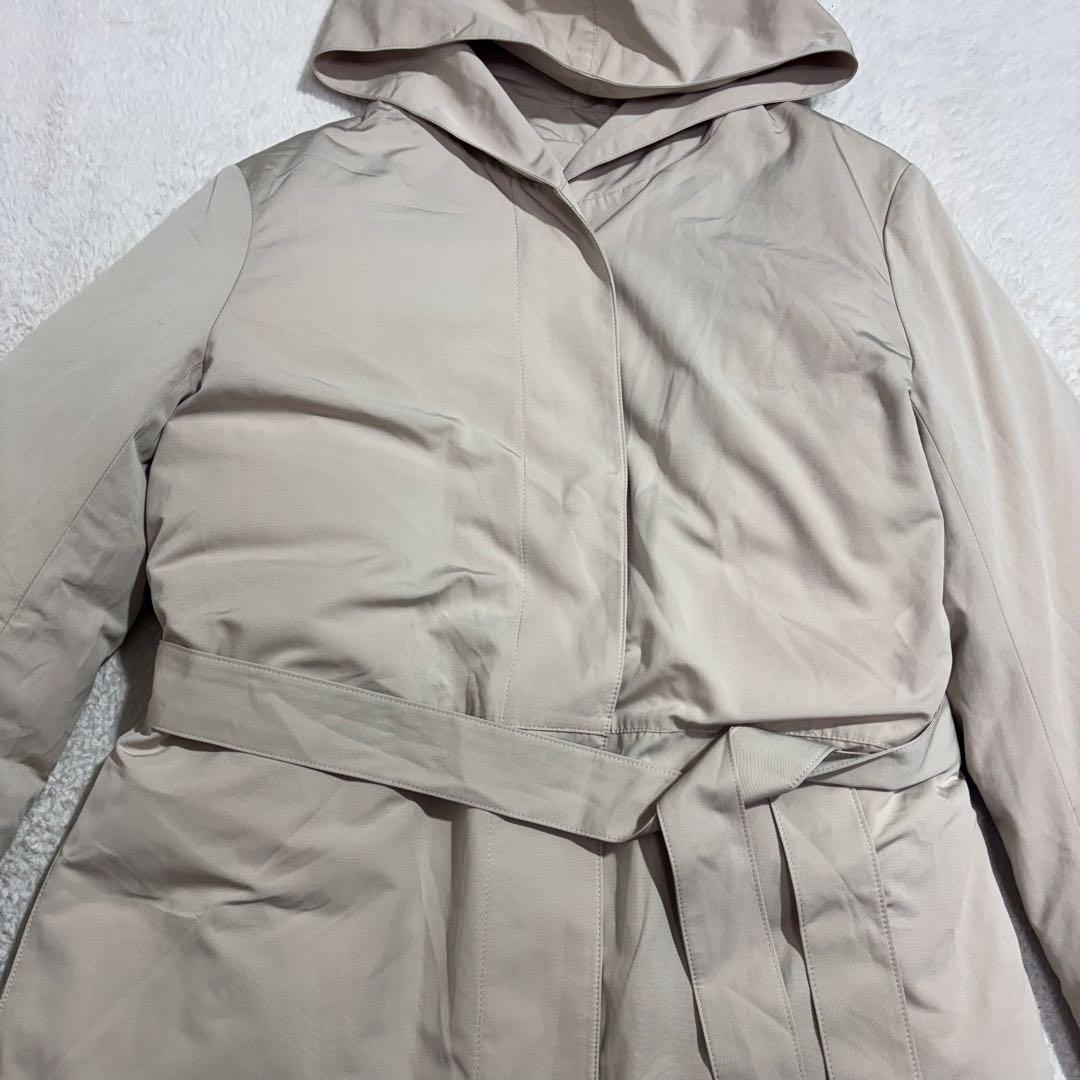 新品未使用　 インディヴィ　ダウンコート　ロング丈　ベルト付き　レディース