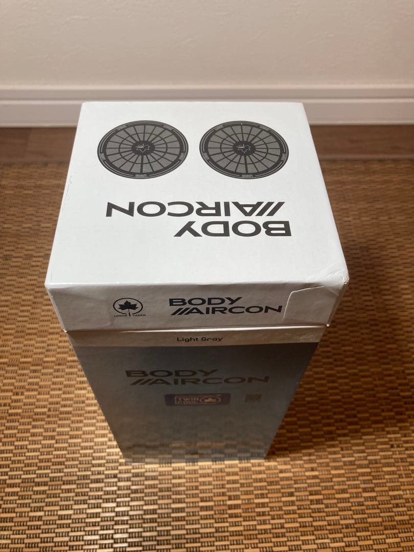 【新品未使用品】LOGOS 野電 ボディエアコン・ツインクール ライトグレー