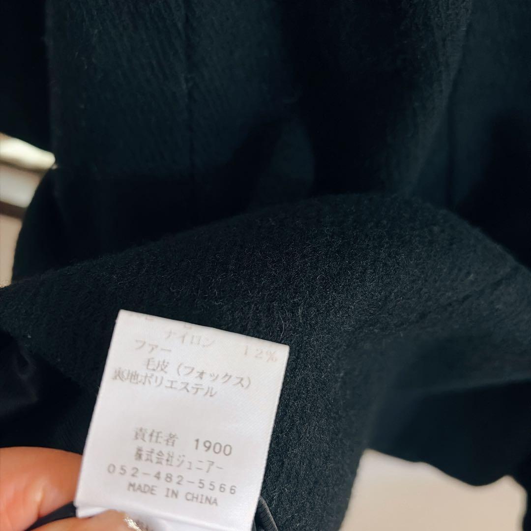 美品 大きいサイズ ローズティアラ ファー ジッパー コート