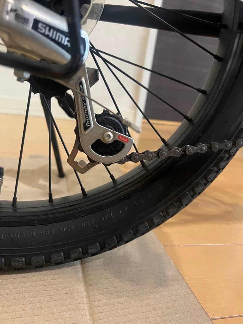 KYUZO KZ-110 20インチ折りたたみ自転車　カゴ付き