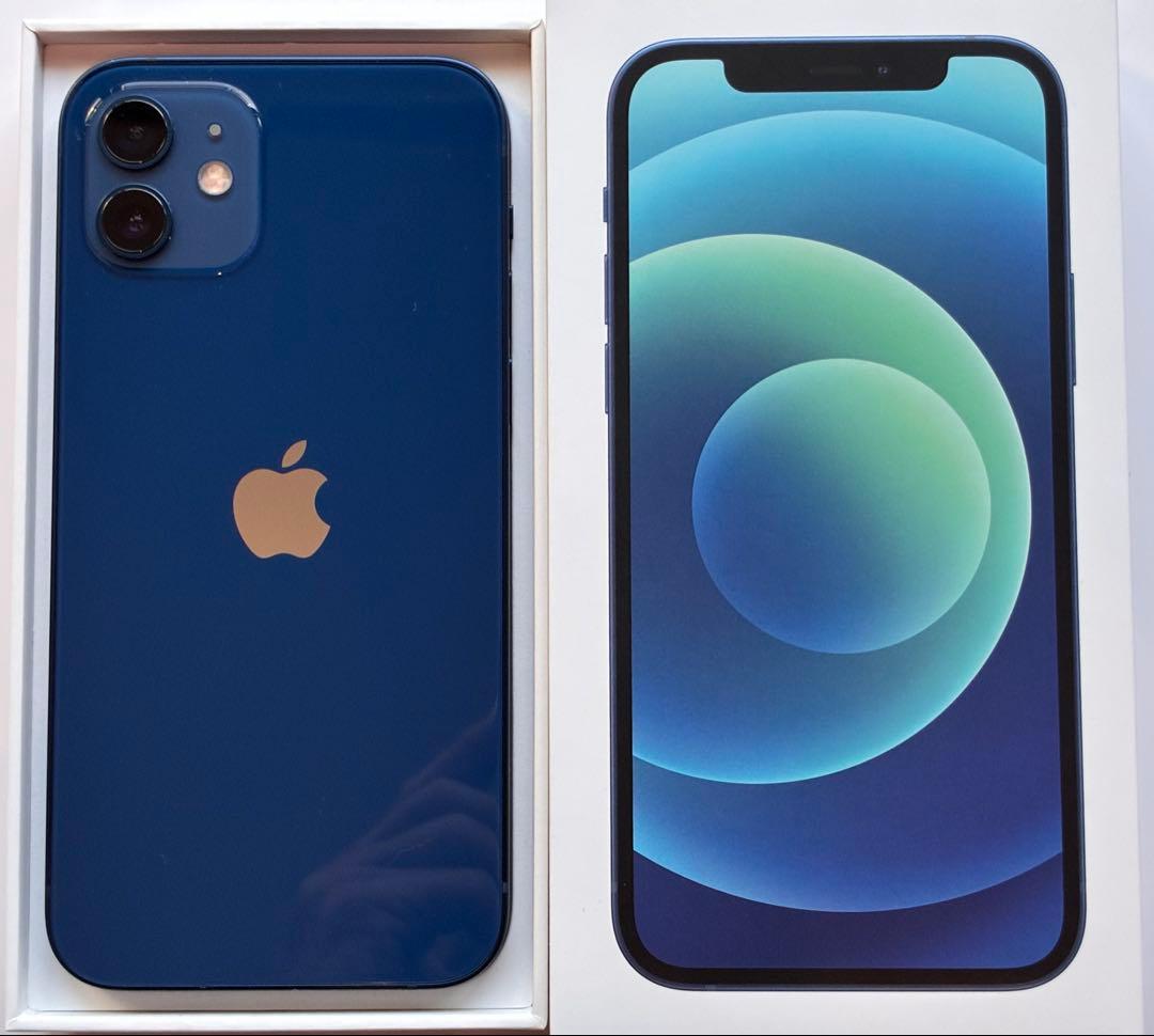 【美品】Apple iPhone 12 64GB Blue