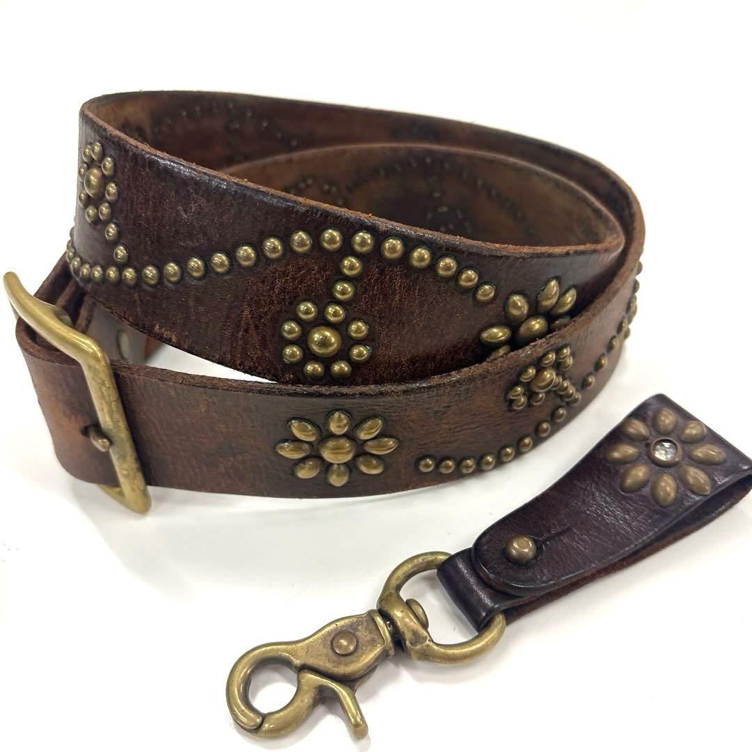 HTC フラワースタッズベルト＆HTC スタッズキーホルダー　セット販売