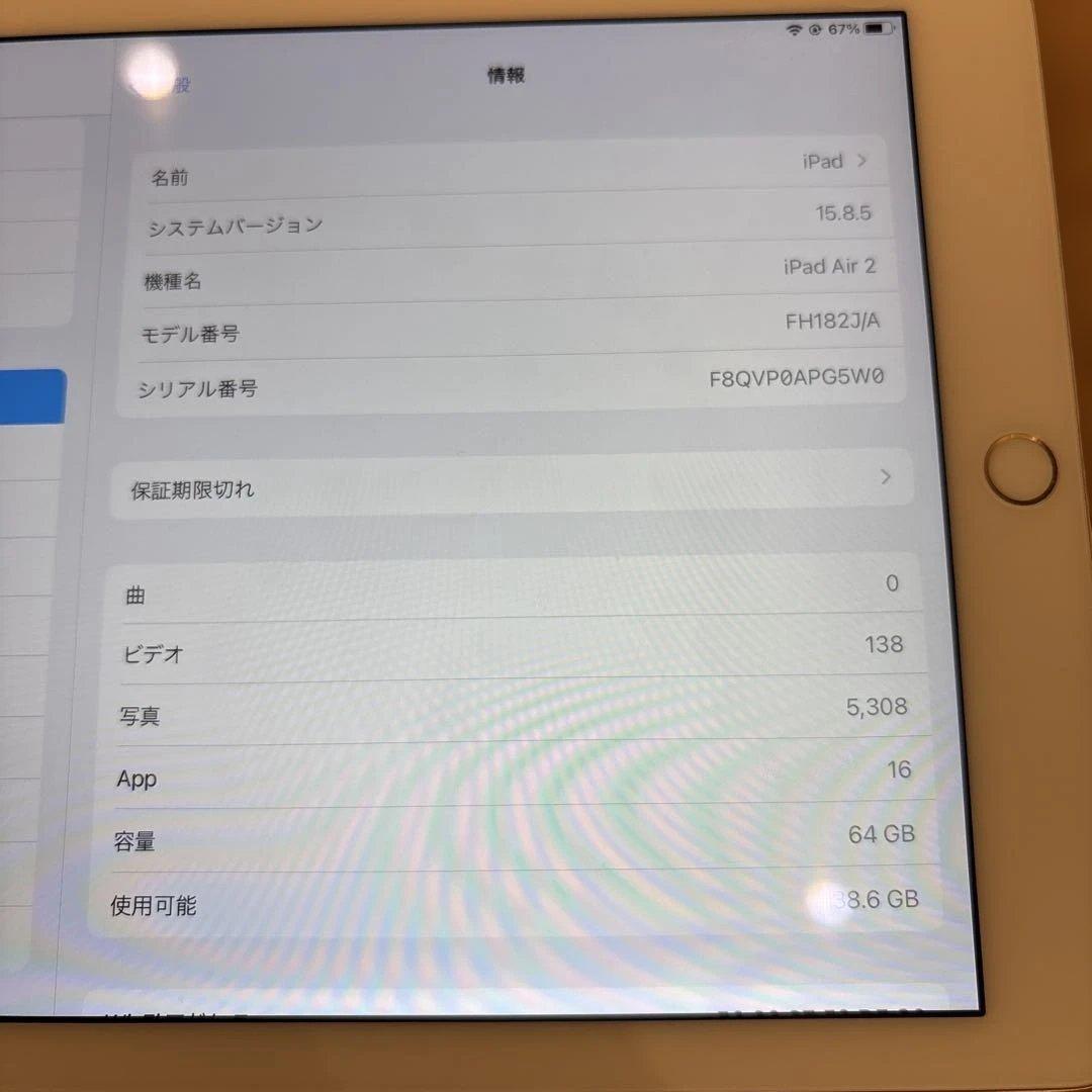 iPad本体 Apple iPad Air 2 64GB