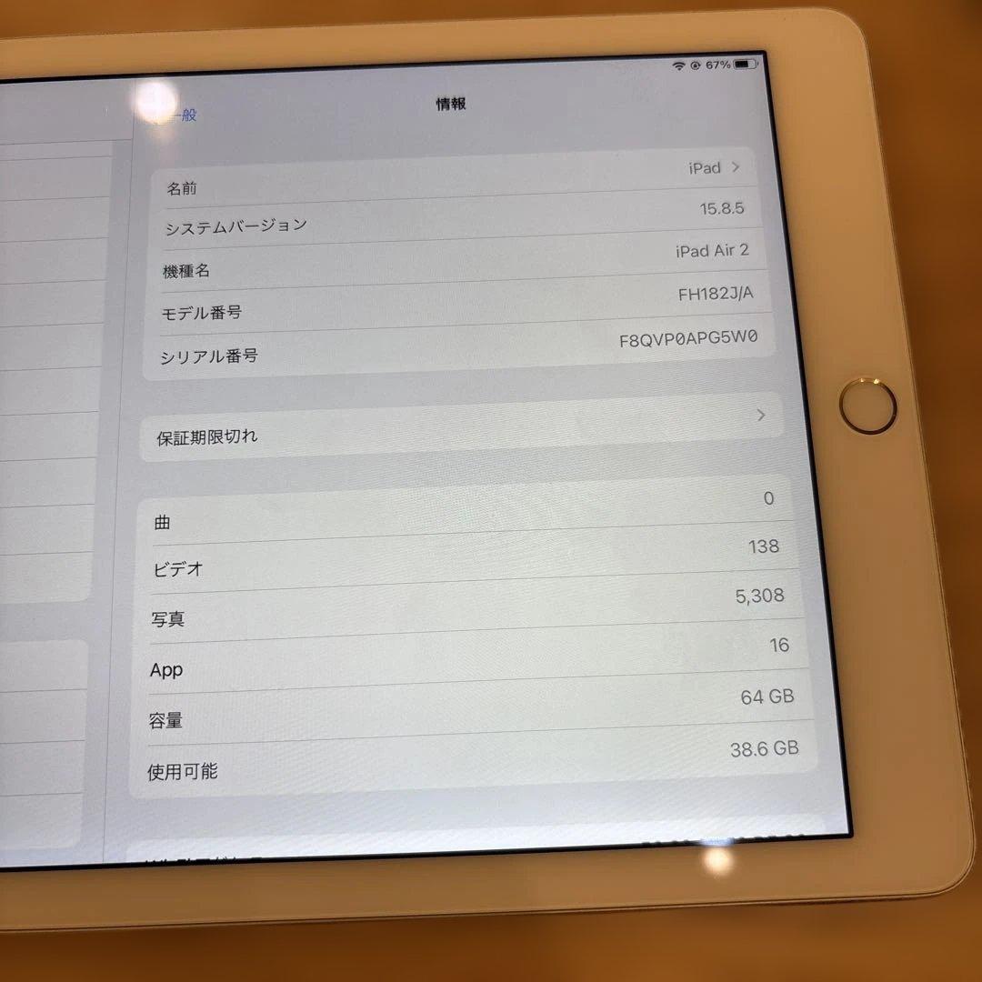 iPad本体 Apple iPad Air 2 64GB