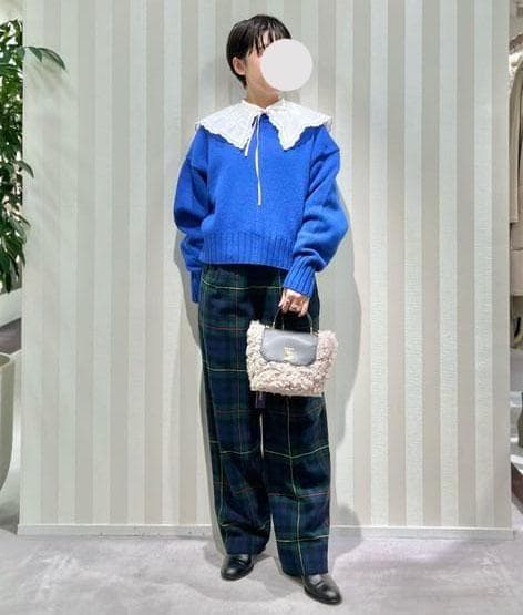 美品 トゥモローランド マカフィー 2万 ビックカラーブラウス ホワイト 412